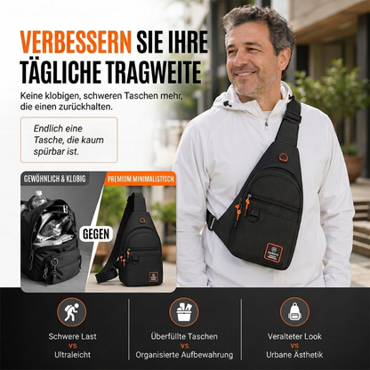 UrbanPack™ – Wasserdichte Umhängetasche mit mehreren Fächern