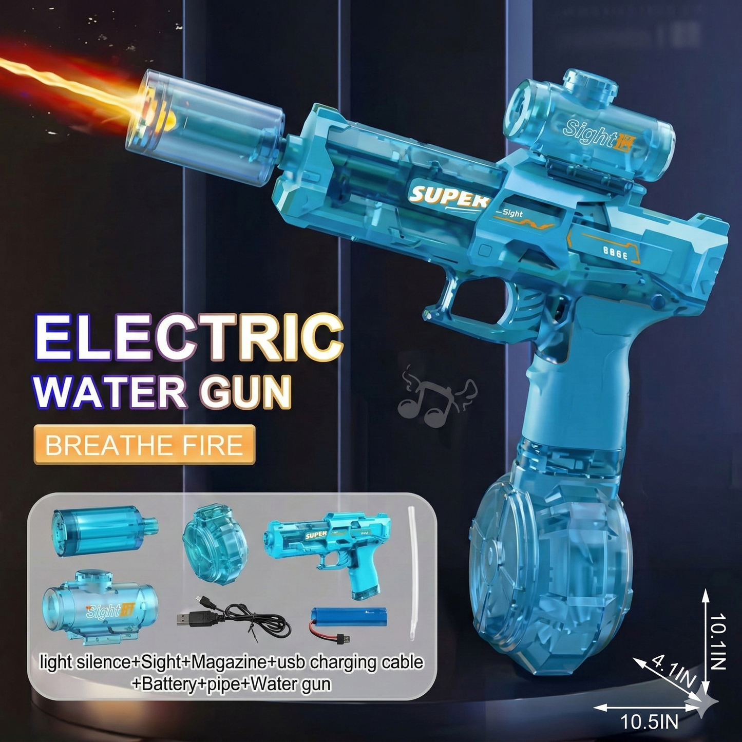 AquaBlock™ – Elektrische Wasserpistole