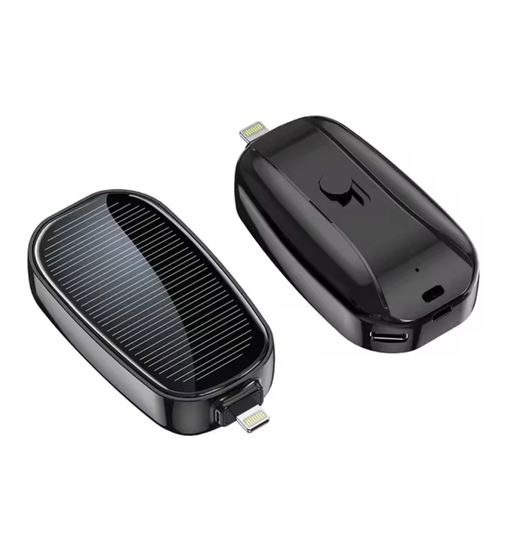 SolarKey® – 1200mAh Solar-Powerbank als Schlüsselanhänger