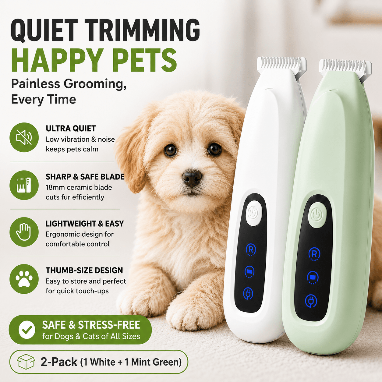 TrimPal Mini™ – Für Pfoten und empfindliche Bereiche