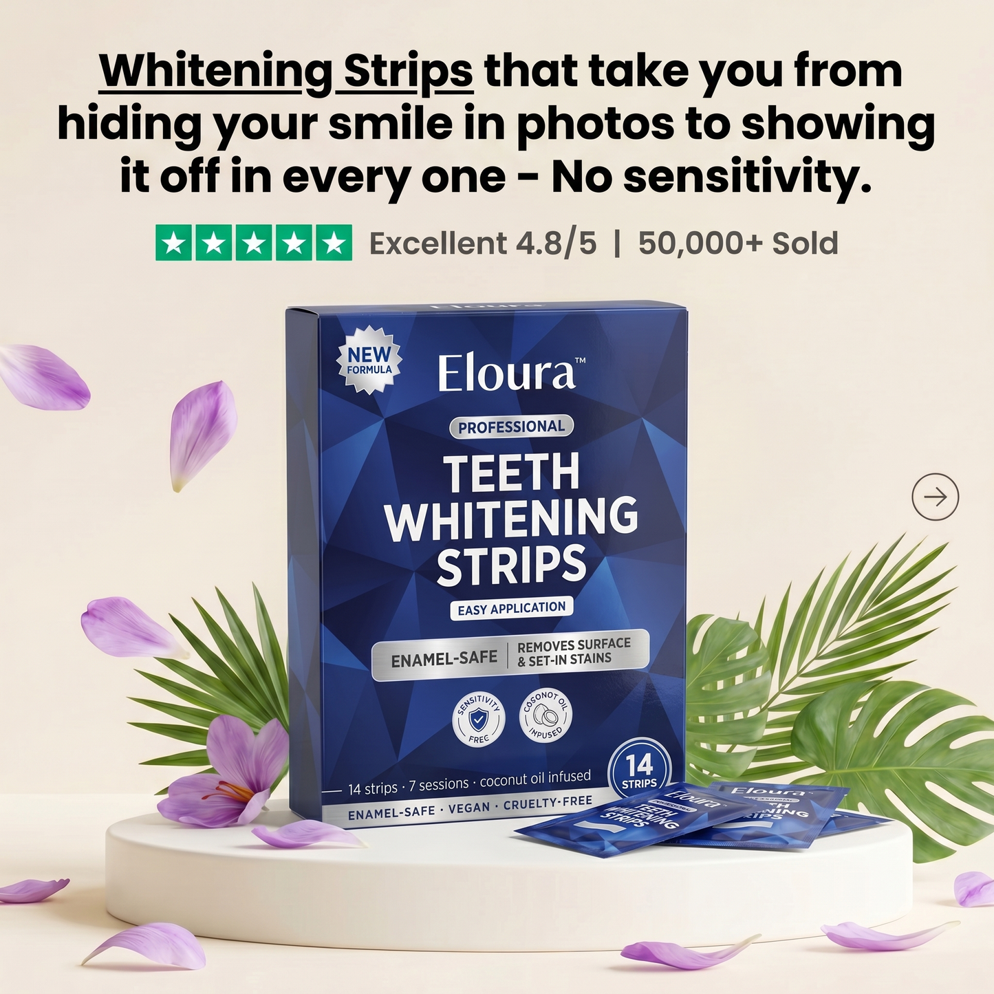 LumiSmile™ – Sofort weissere Zähne – 14 Streifen