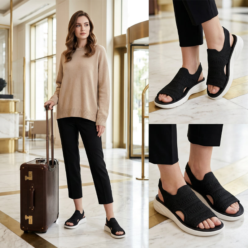 Lea™ | Plateau-Sandalen aus atmungsaktivem Material für Damen