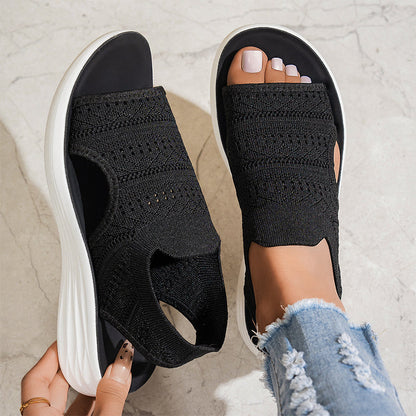 Lea™ | Plateau-Sandalen aus atmungsaktivem Material für Damen