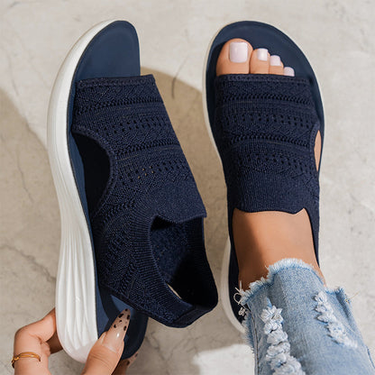 Lea™ | Plateau-Sandalen aus atmungsaktivem Material für Damen