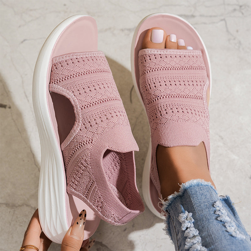 Lea™ | Plateau-Sandalen aus atmungsaktivem Material für Damen