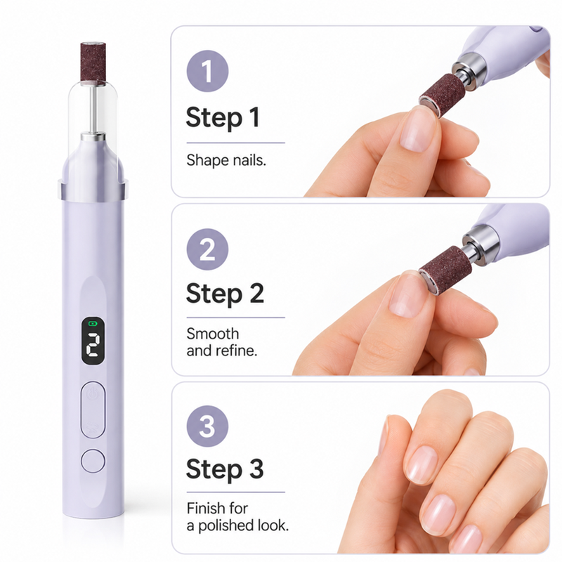 NailPro™ – Tragbarer multifunktionaler elektrischer Nagelfräser
